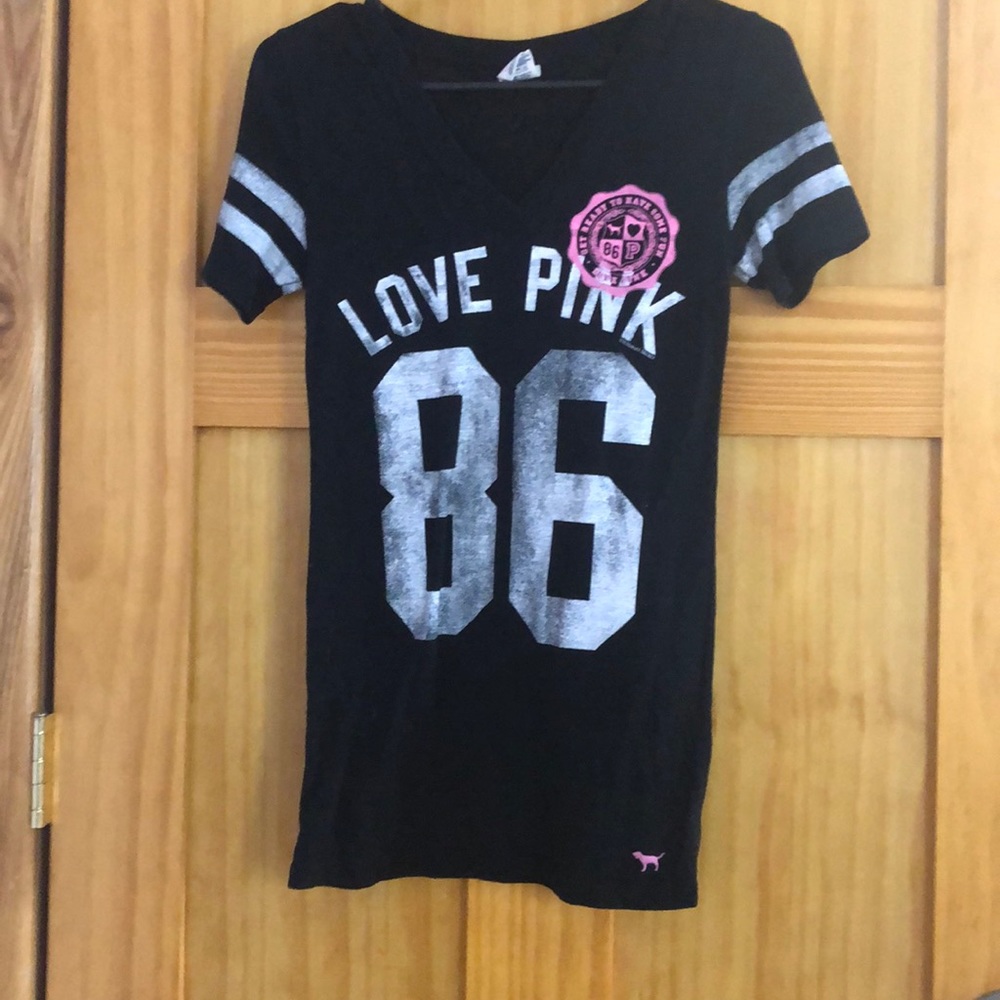 Pink vs black tee shirt